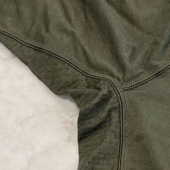 Icebreaker NEW 150 Zone Long Sleeve Half Zip Mens Large Merino Blend Top Green - Picture 6 of 16